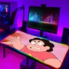 RGB Pc Gaming Computers Steven Universe Computer Mat Anime Accessories Cute Mouse Pad Kawaii Gamer Keyboard 7 - Steven Universe Store