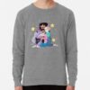 ssrcolightweight sweatshirtmensheather grey lightweight raglan sweatshirtfrontsquare productx1000 bgf8f8f8 9 - Steven Universe Store