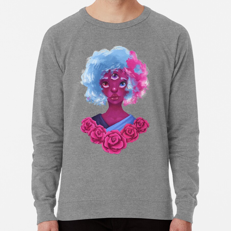 ssrcolightweight sweatshirtmensheather grey lightweight raglan sweatshirtfrontsquare productx1000 bgf8f8f8 - Steven Universe Store