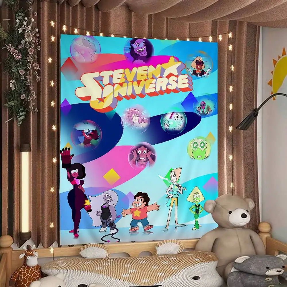 Steven Universe Anime Colorfull Tapestry